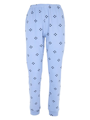 COTONELLA Pyjama grijs/lichtblauw