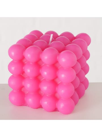 Boltze Świece (3 szt.) "Bubble" w kolorze różowym i zielonym - wys. 7,5 cm