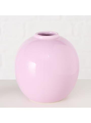 Boltze 3er-Set: Vasen "Rondella" in Orange/ Lila/ Rosa - (H)10 x Ø 10 cm
