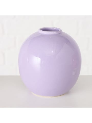 Boltze 3er-Set: Vasen "Rondella" in Orange/ Lila/ Rosa - (H)10 x Ø 10 cm