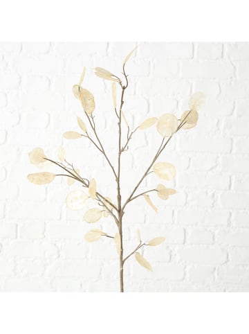 Boltze Dekozweig "Silberblatt" in Natur - (H)19 cm