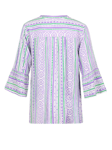 Sublevel Bluse in Lila/ Weiß