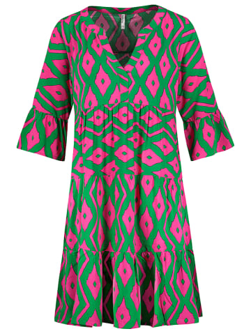 Sublevel Kleid in Grün/ Pink