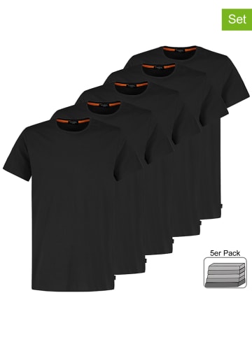 Sublevel 5er-Set: Shirts in Schwarz