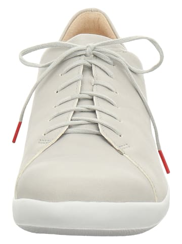 Think! Leder-Schnürschuhe "Duene" in Hellgrau