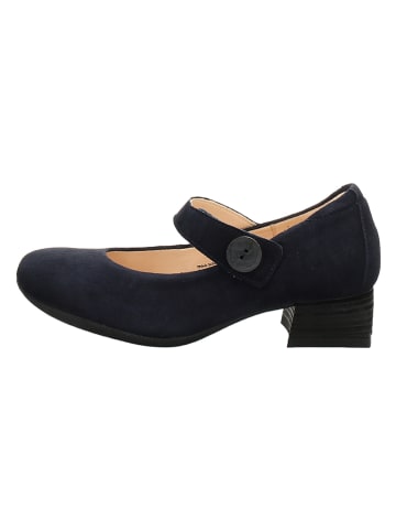 Think! Leren pumps "Delicia" donkerblauw