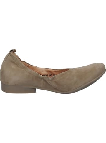 Think! Leder-Ballerinas in Taupe