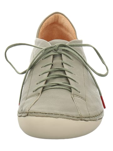 Think! Leder-Schnürschuhe "Kapsl" in Khaki