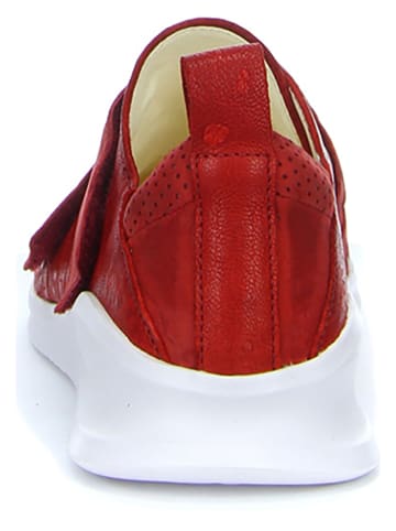 Think! Leder-Slipper "Waiv" in Rot