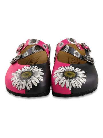 Calceo Clogs zwart/roze