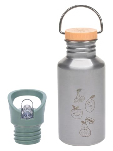 Lässig Edelstahl-Trinkflasche "Yummy" in Silber- 500 ml