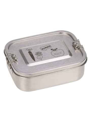 Lässig Edelstahl-Lunchbox "Yummy" in Silber