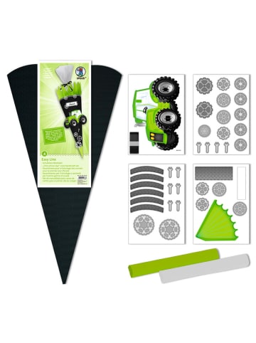 URSUS Schultüten-Bastelset "Traktor" in Schwarz/ Grün