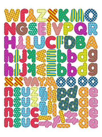 URSUS Magneten-Set "Buchstaben" in Bunt