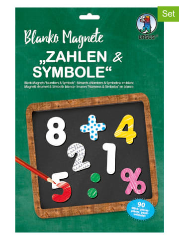 URSUS Blanko-Magneten-Set "Zahlen & Symbole"