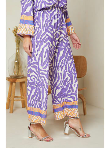 Curvy Lady Broek paars