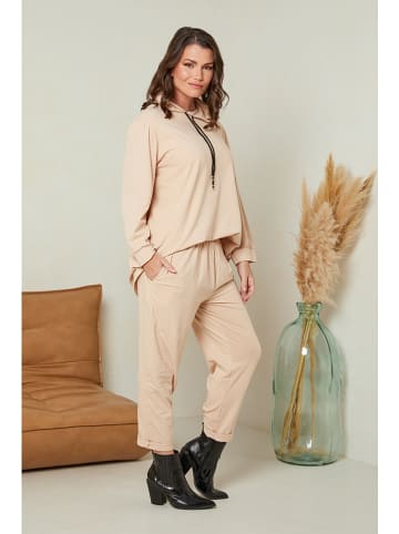 Curvy Lady 2-delige outfit beige