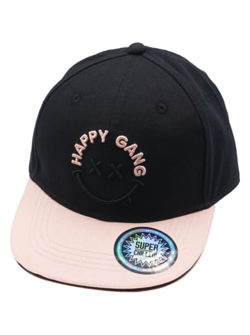 MaxiMo Cap "Happy Gang" in Schwarz/ Beige