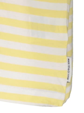 Marc O'Polo DENIM Koszulka w kolorze żółto-białym