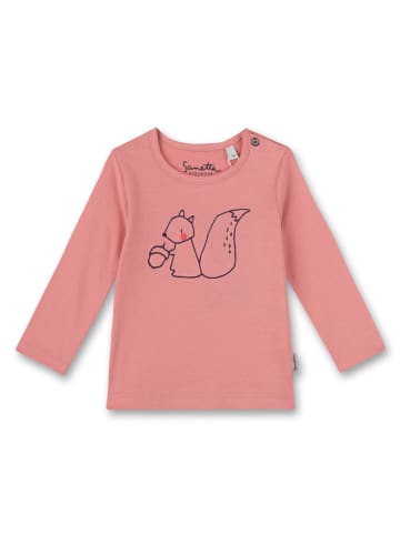 Sanetta Kidswear Longsleeve "Sweet Squirrel" in Rosa