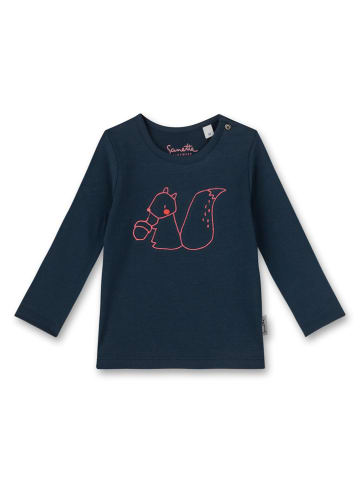 Sanetta Kidswear Longsleeve "Sweet Squirrel" donkerblauw