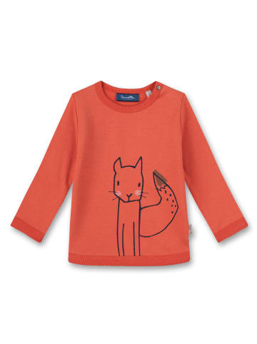 Sanetta Kidswear Sweatshirt "Sweet Squirrel" oranje