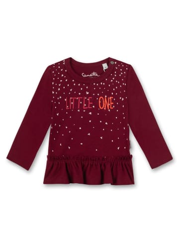 Sanetta Kidswear Koszulka "Little Birdie" w kolorze bordowym
