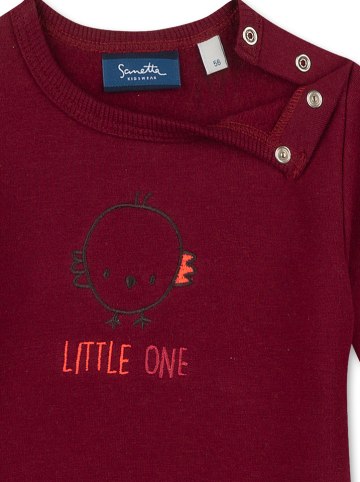 Sanetta Kidswear Sweatshirt "Little Birdie" bordeaux
