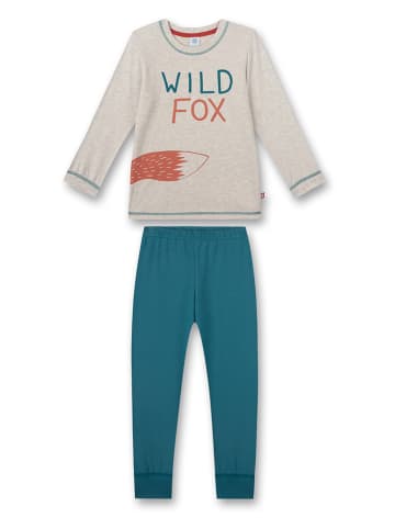 Sanetta Pyjama beige/turquoise