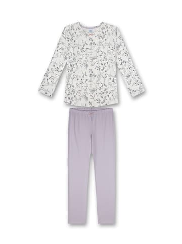 Sanetta Pyjama "CI Classic" crème/paars
