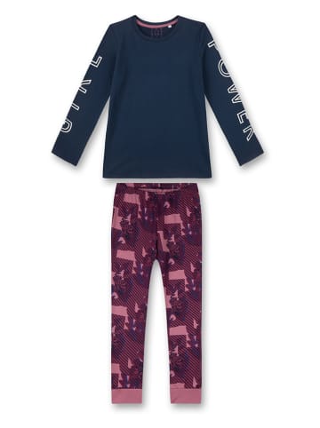 Sanetta Pyjama roze/donkerblauw
