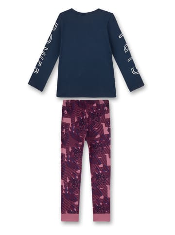 Sanetta Pyjama roze/donkerblauw