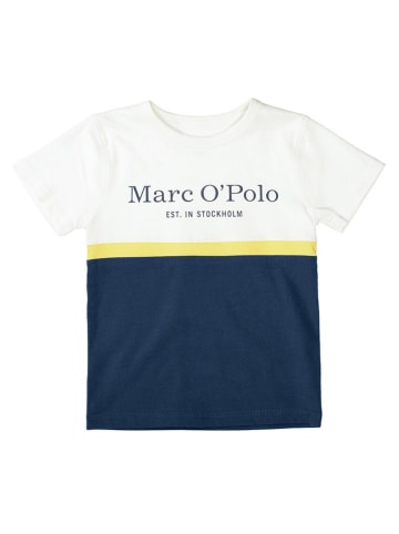 Marc O'Polo Junior Shirt in Weiß/ Dunkelblau