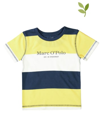 Marc O'Polo Junior Shirt in Dunkelblau/ Gelb/ Weiß