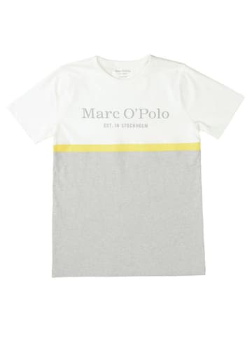 Marc O'Polo Junior Koszulka w kolorze biało-szarym