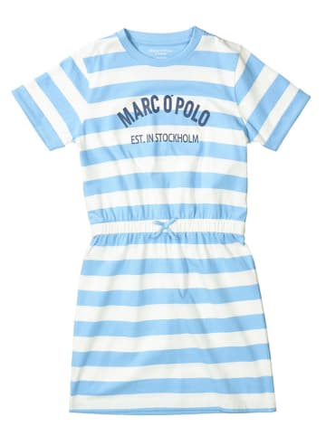Marc O'Polo Junior Kleid in Blau/ Weiß