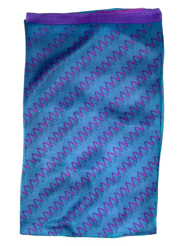 Made in Silk Zijden sjaal blauw - (L)190 x (B)110 cm