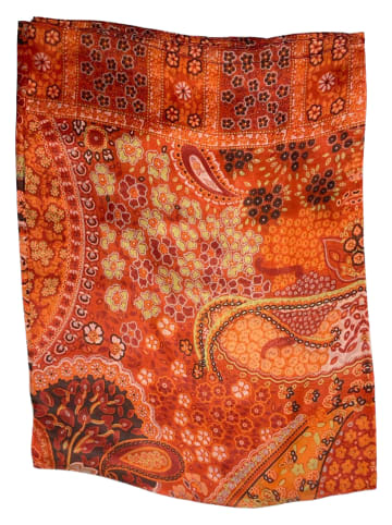 Made in Silk Zijden sjaal oranje - (L)190 x (B)110 cm