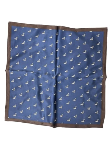 Made in Silk Zijden sjaal blauw - (L)50 cm x (B)50 cm
