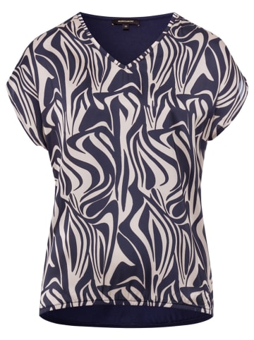 More & More Shirt donkerblauw/beige