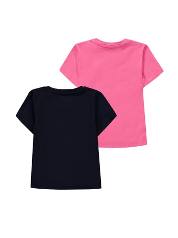 ESPRIT Koszulki (2 szt.) w kolorze czarnym i różowym