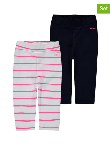 ESPRIT 2-delige set: capri-leggings roze/zwart