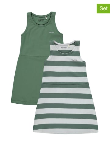 ESPRIT Sukienki (2 szt.) w kolorze zielonym