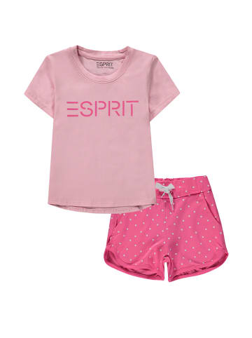 ESPRIT 2-delige outfit lichtroze/roze