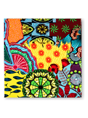 Trendy Kitchen by EXCÉLSA Untersetzer "Afrika" in Bunt - (L)15 x (B)15 cm