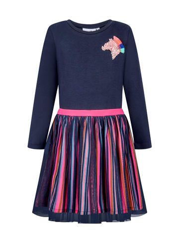 happy girls by Eisend Jurk donkerblauw/roze