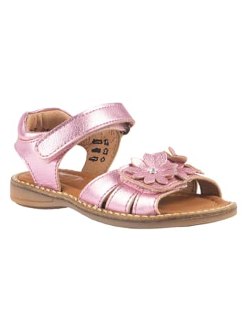 Rap Skórzane sandały w kolorze różowym