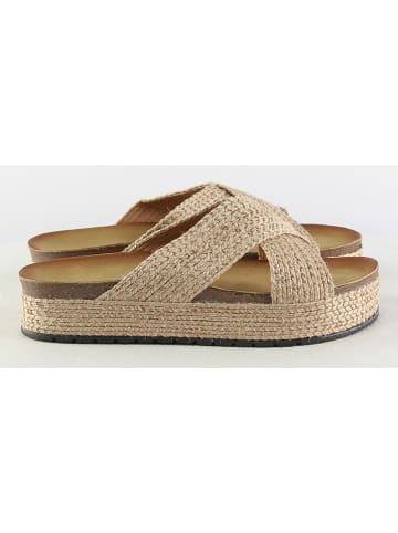 Sixth Sens Slippers goudkleurig/beige