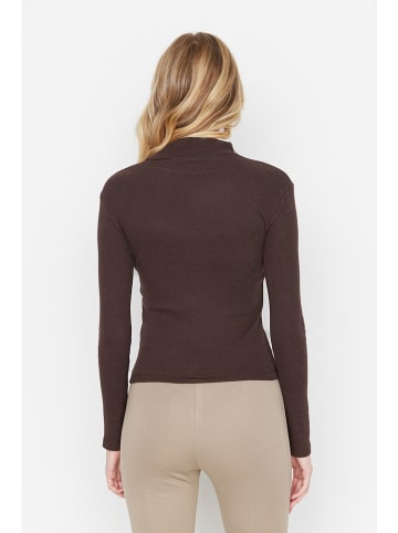 trendyol Rollkragenpullover in Braun