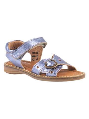 Rap Leder-Sandalen in Lila